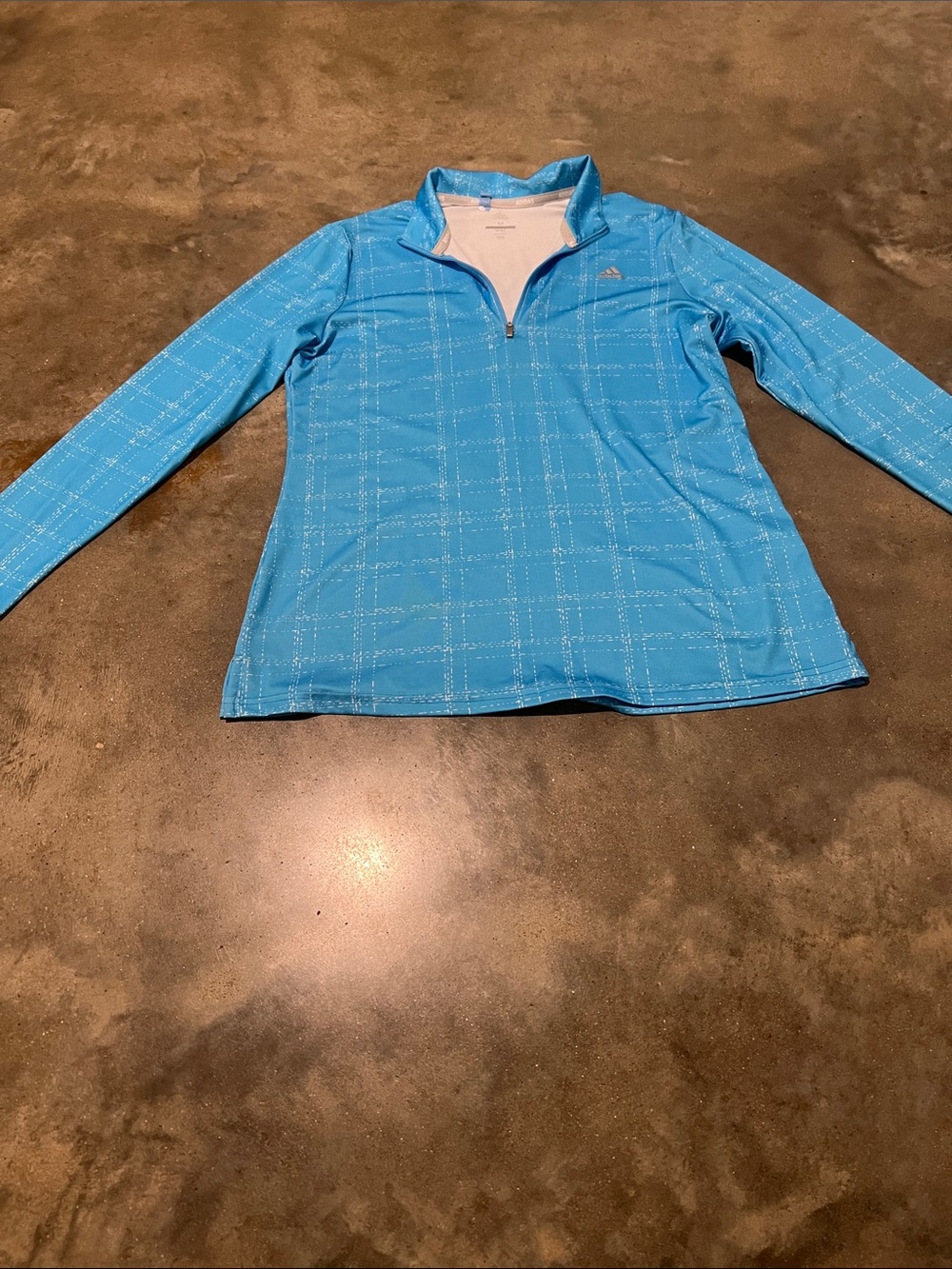 Adidas Light Blue women Quarter-Zip Pullover